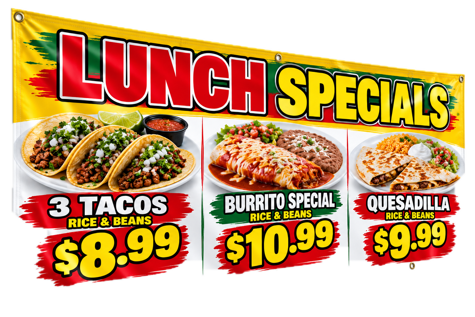 Custom vinyl banner example